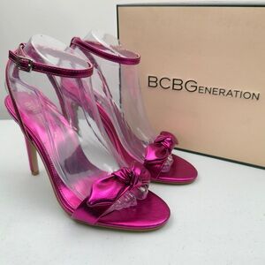 NIB BCBGeneration Women’s Jamina Ankle Strap Stiletto Heel Sandal Size 8.5